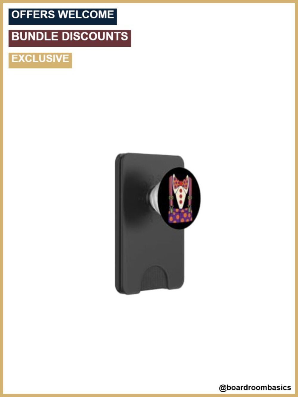 PopSockets MagSafe Wallet Clown Costume Magnetic Card Holder Grip